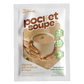 Devant du sachet Pocket Soupe Oignons caramélisés et thym, velouté nourrissant instantané, 40 g, prêt en 2 minutes