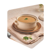 Bol de velouté aux oignons caramélisés Pocket Soupe garni d&
