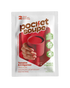 Devant du sachet Pocket Soupe Tomates et 6 légumes, gaspacho nourrissant instantané à boire froid, 27 g